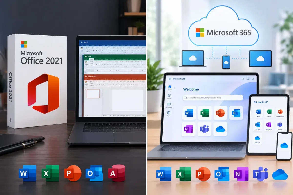 Office 2021 vs Microsoft 365 — ဘာတွေကွာခြားလဲ?